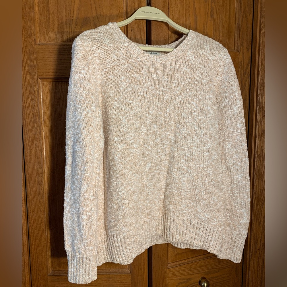 LL Bean petite cotton ragg sweater—Petite Large, very good used condition.